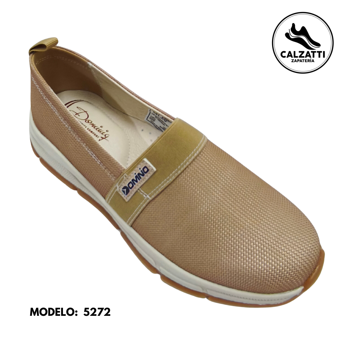 TENIS CASUAL PARA DAMA BEIGE