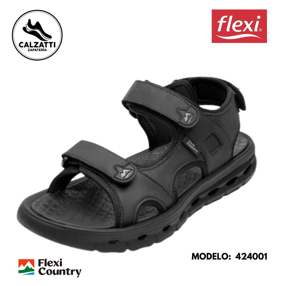 Sandalia Outdoor Flexi Country para Hombre con Walking Soft 