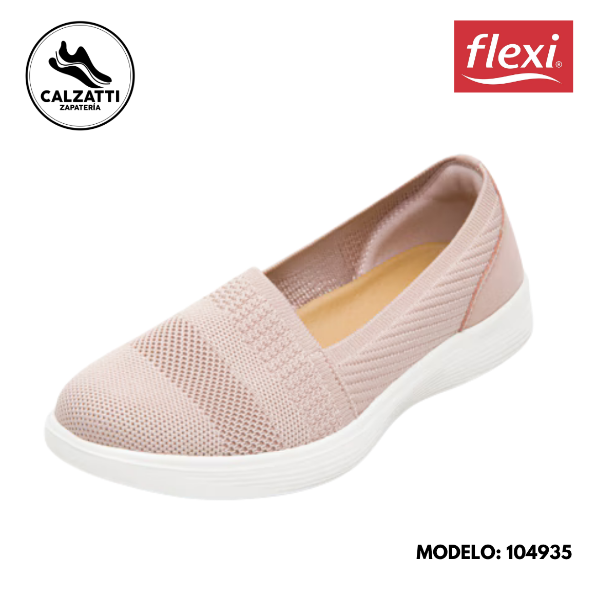 Slip On Tejido Flexi para Mujer con Amortiguamiento