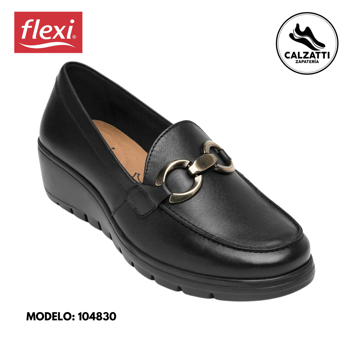 Mocasín Confort Con Cuña Flexi para Mujer