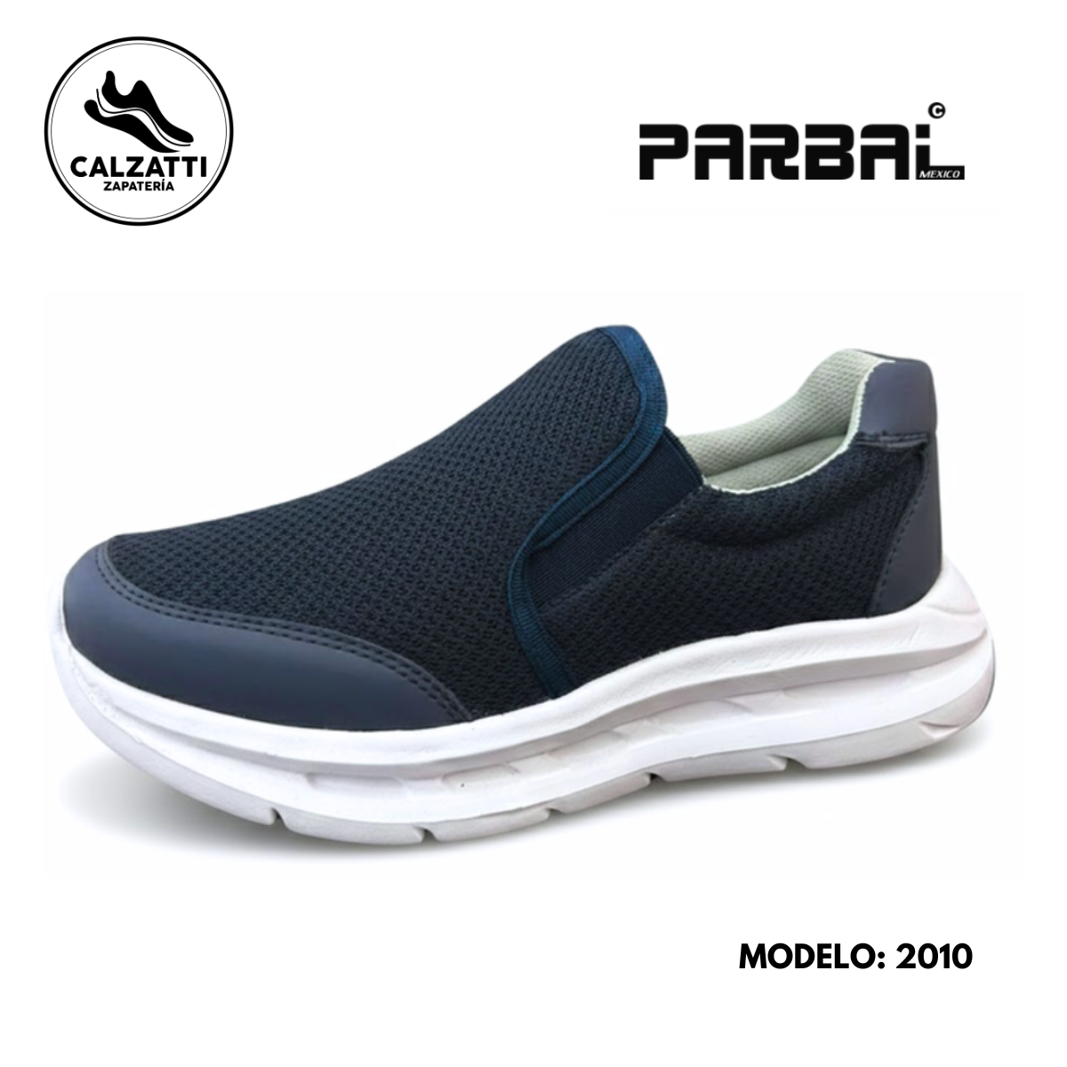 Sneaker casual en elegante color azul marino 